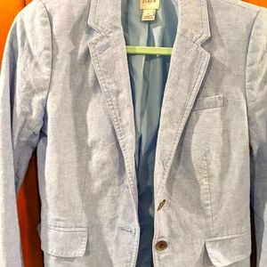 Blue Linen Blazer